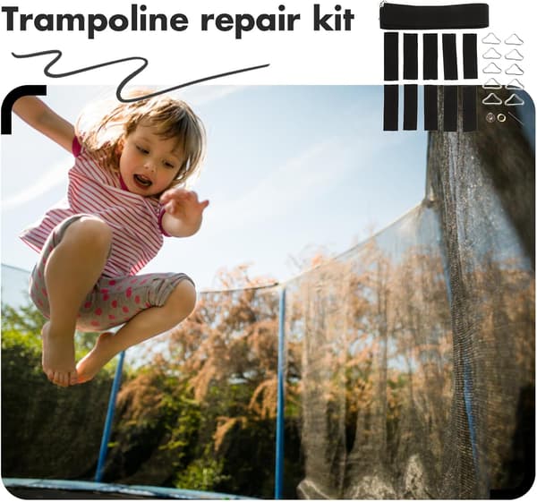 Trampolin reparationssæt til trekantede metalspænder Robuste udskiftningsdele til trampolin Bærbart