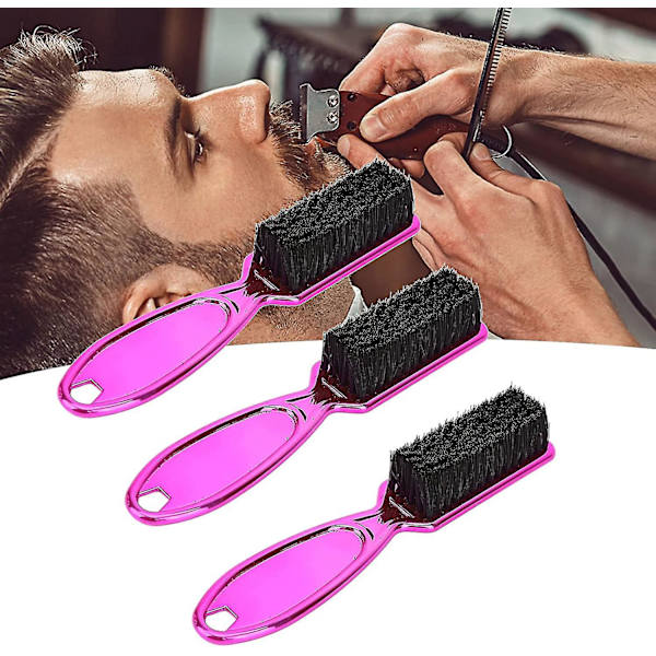 Skäggstylingborste, Multifunktionell Hängande Böjd Handtagskam för Alla Skäggtyper (3-pack)