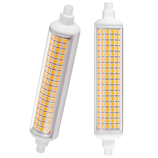 2 stk. Dæmpbare R7s LED-pærer 13W J-type 118mm Erstatter Halogen