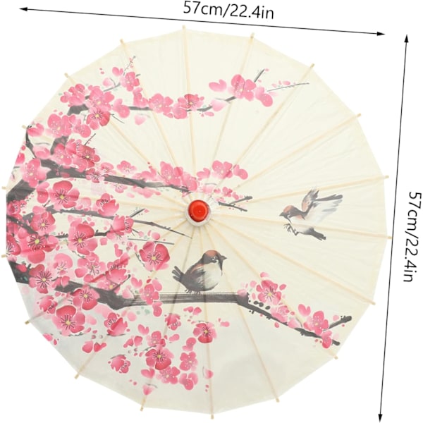 Japanskt Dekorationsparaply Retro Paraply Tryckdesign Pappersparaply Klassiskt Pappersparaply Papper Trä