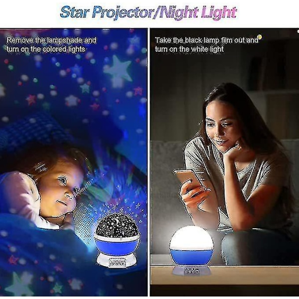 Projektor Natlys Børn Usb Kabellegetøj 2-8 årige piger