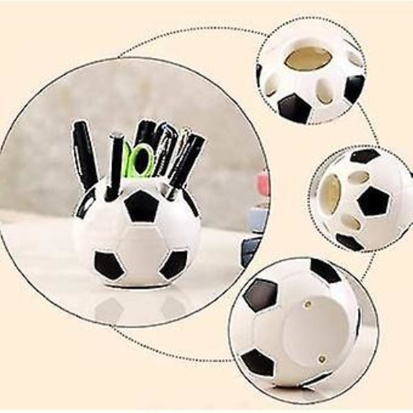 Multi-purpose fotballpennholder Sfærisk oppbevaringsrør Fotballballblyantholder