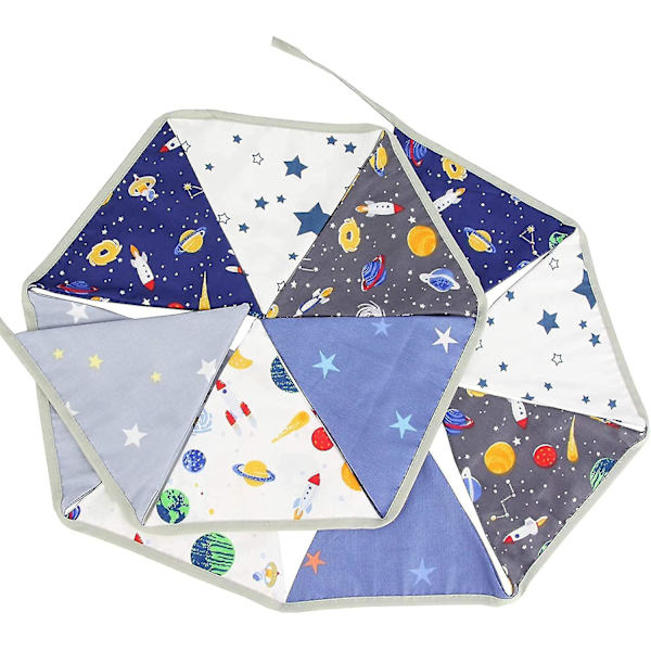 Monivärinen Vintage Kukallinen Kolmion Lippu Kangas Banneri Bunting Garlands