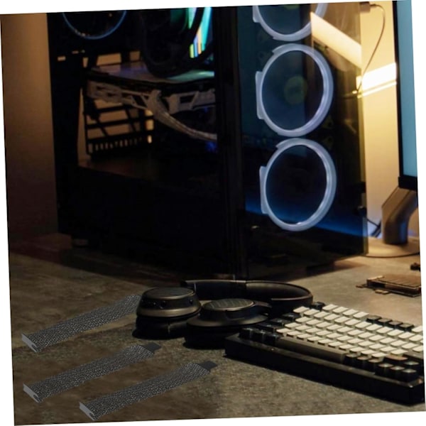 8st Målade Strip Slot Skydd Organisera Kablar PC Filter Skydd för Stationär Dator
