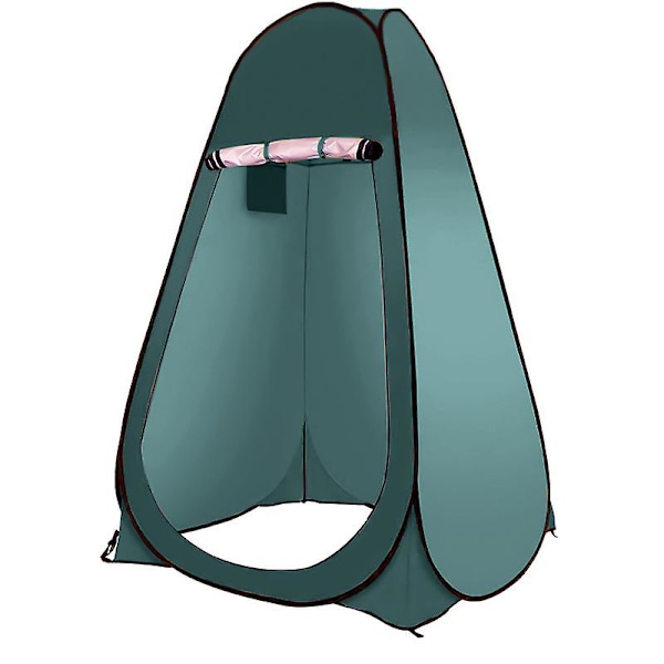 Enkel Pop Up Dusch Tält Toalett Omklädningskabin Camping Utomhus Skydd Inomhus Utomhus Omklädningsrum Bärbar (Oljegrön)
