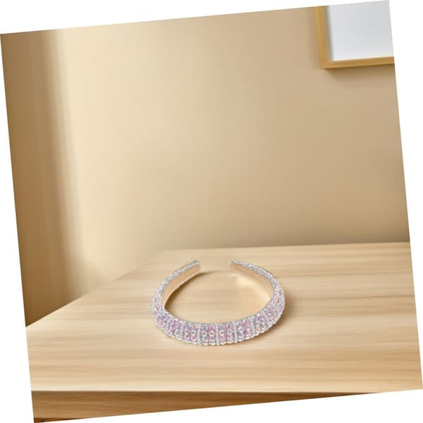 2 stk Rhinestone Perle Svamp Hårbånd Barokk Stil Glitrende Krystall Hårbøyle Bling Perle Pannebånd