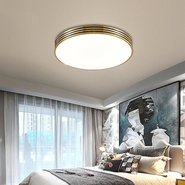 40cm Cirkel Design Loftlampe Kobber Messing Moderne