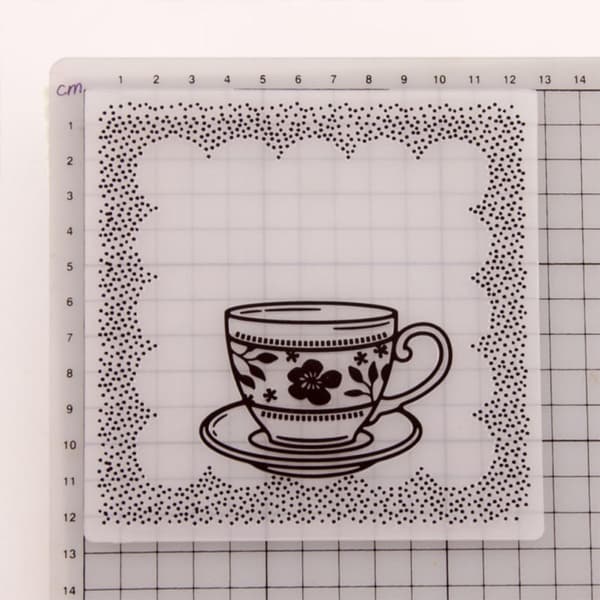 2 st plast DIY präglingsmappar stenciler för scrapbooking och pappershantverk