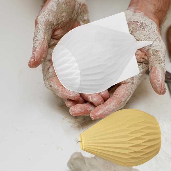 Kreativ DIY silikonform for pæreformet duftlys, trygt og luktfritt materiale