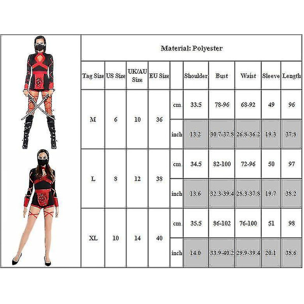 Anime Kvinder Jumpsuit Fancy Dragter L