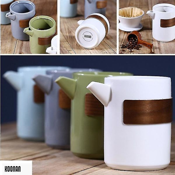 Keramisk Droppkopp Kaffefilter Häll över Kaffebryggare Tratt Drippfilter Kaffekopp Espresso Co