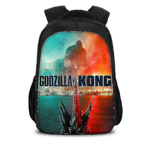 Godzilla Dinosaur Monster Skoletaske Skulder Computer Rygsæk Stor Kapacitet-r style9
