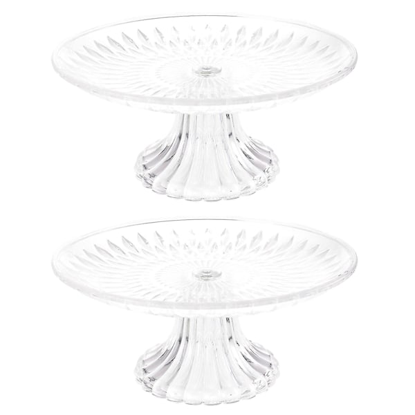 2 st Bröllopstårta Kakor Kakdisplayställ Desserttorn Mat Glaslock