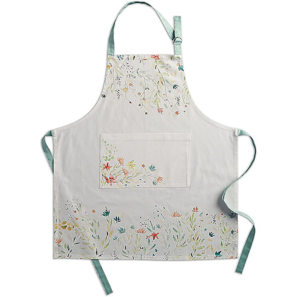 Blomstermønstret Forklæde med Justerbar Halsbånd Køkken 27.50x31.50