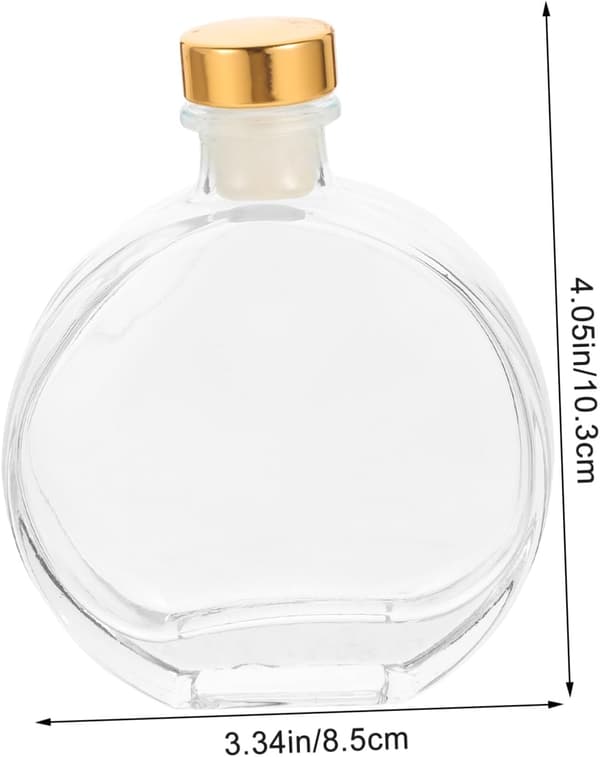 Eterisk oljediffuserflaske og parfymediffuserflaske 100 ml glassbeholder med propp