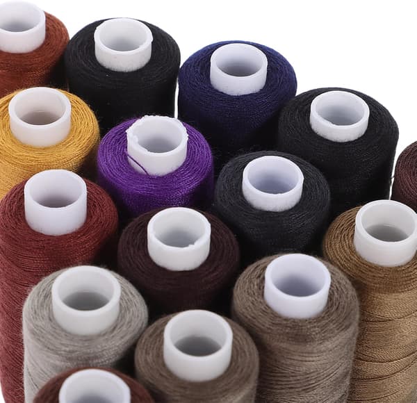 36 stk. sytråd i polyester for håndsøm, broderi, undertråd, DIY-håndverkstilbehør
