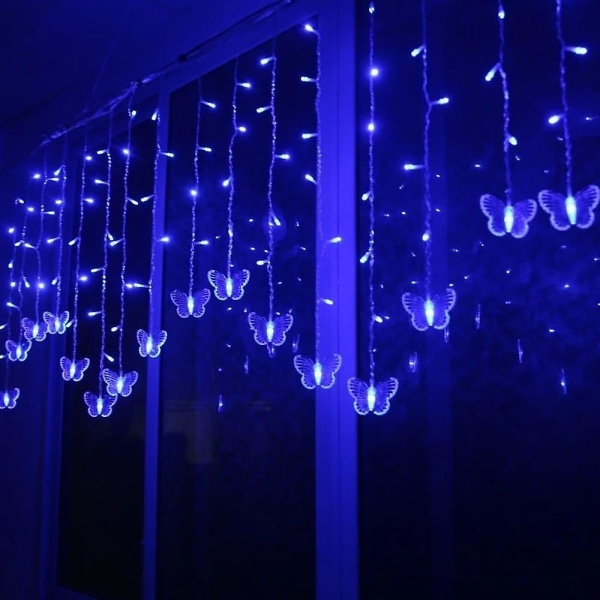 3,5M 96LED Sommerfugl LED String Holiday Icicle Lights