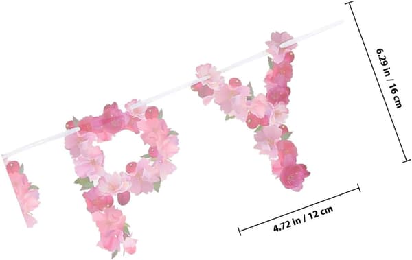 Papir Morsdag Banner Rosa Blomsteroppsett Gratulerer med Morsdagen Elementer Festdekorasjon