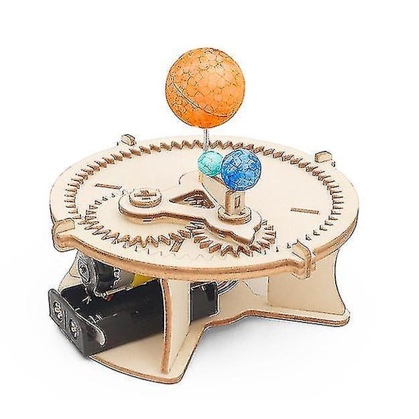 DIY Sol-Måne-Jord Geografimodell Vetenskapliga Experimentleksaker Kit för Barn
