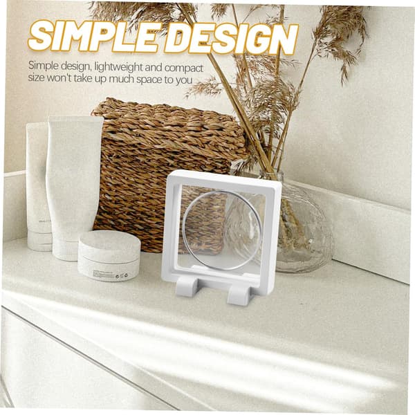 10 st flytande displayboxbaser Lätta plast smyckesställbaser Multifunktionsramdisplay