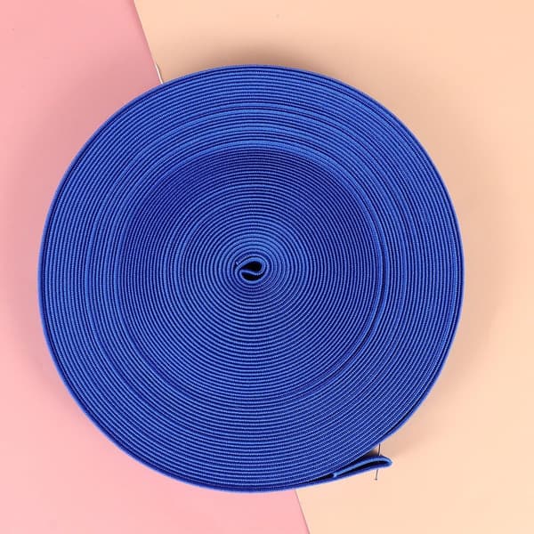Fortykket blått elastisk bånd til sko, 16m DIY elastisk stropp laget av polyestergarn