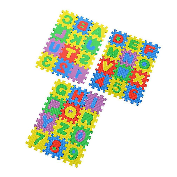 Värikäs Palapeli Lapselle A-Z Aakkosten Numerot Vaahtomuovi Matto