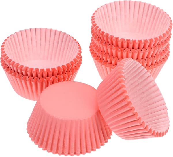 Papir cupcake-former til julebakstkopper 200 stk muffinsformer til bakverk og kjeks