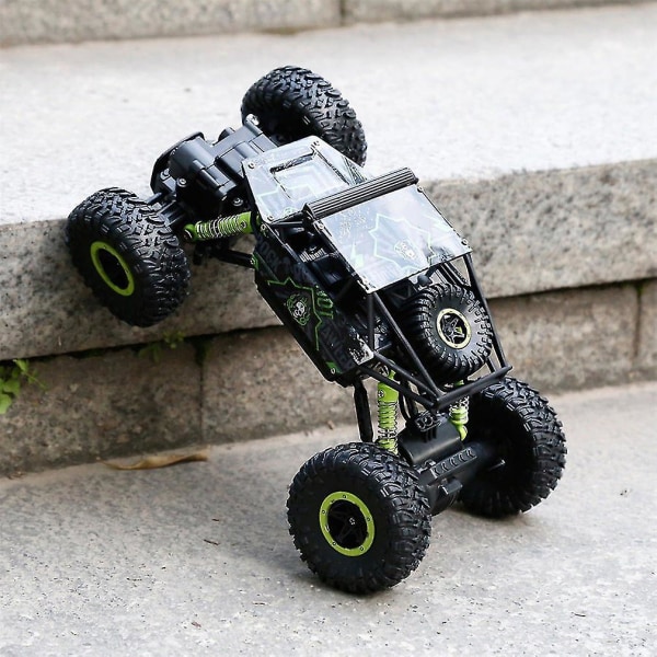 1:18 Fuld-skala 4wd 2.4ghz Fjernstyret Klatrebil 4x4 Dobbelt Motor Legetøj