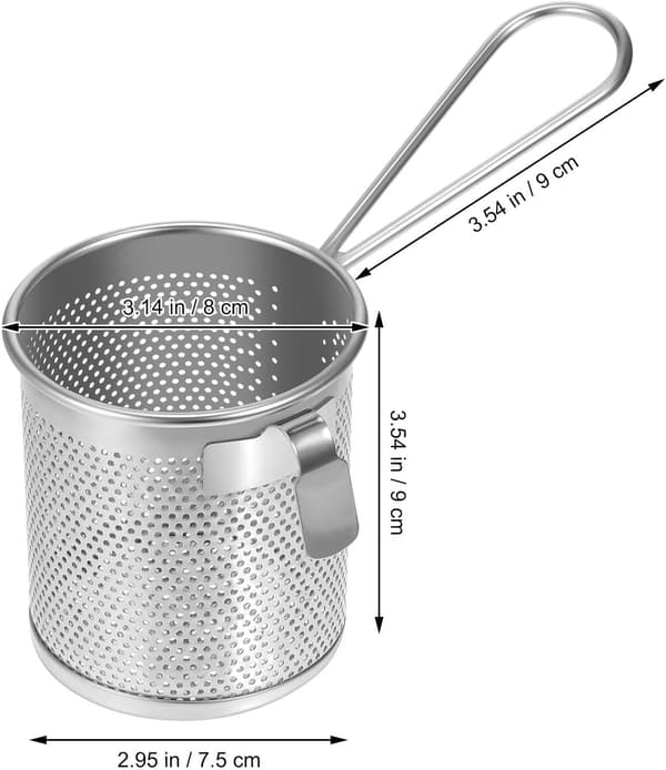 Hot-Pot Side Colander Hot Pot Side Colanders Rustfritt Stål Enkel Design Enkel å Bruke Enkel