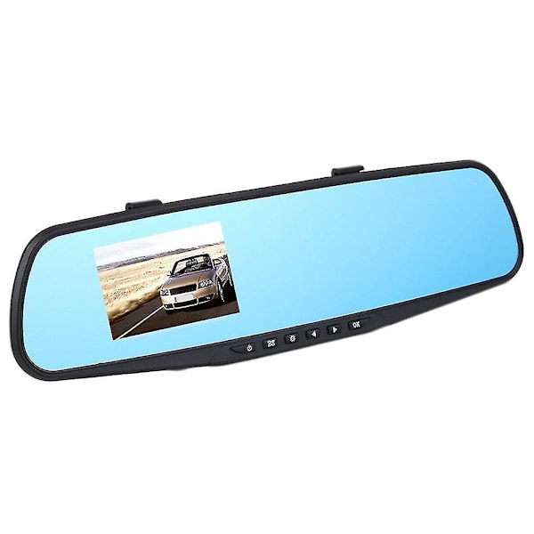 720p 2.8LTPS Spegel Video Dash Dubbel Bilkamera Bakre Vy DVR
