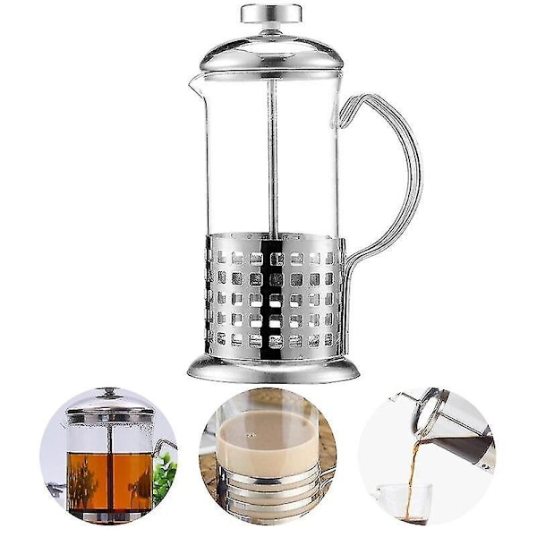 Stålkaffekanna Fransk Press Cafetera Portatil 350ml