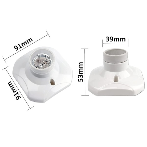 E27 Taklampa, E27 Garageuttag, AC 220-240V, LED-lampauttag, E27 Takbas