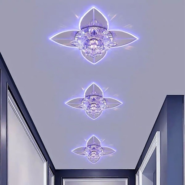 20cm LED Taklampe Krystall Veranda Moderne Blomsterdesign