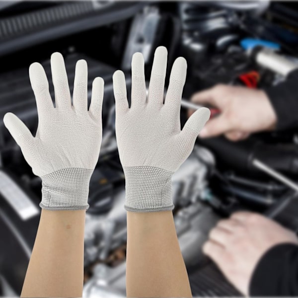 Skyddshandske för Bygg Auto Reparation 10 Par Tunna Handskar Bekväma Andningsbara Slumpmässig Färg