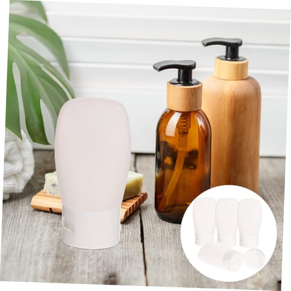4 st rese kosmetiska dispensrar set 30 ml plastflaskor med snäpplock