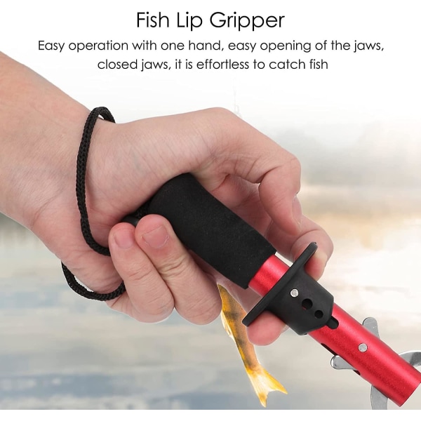 Fiskeklemme, rustfrit stål fiskelip griber, fiskegriber
