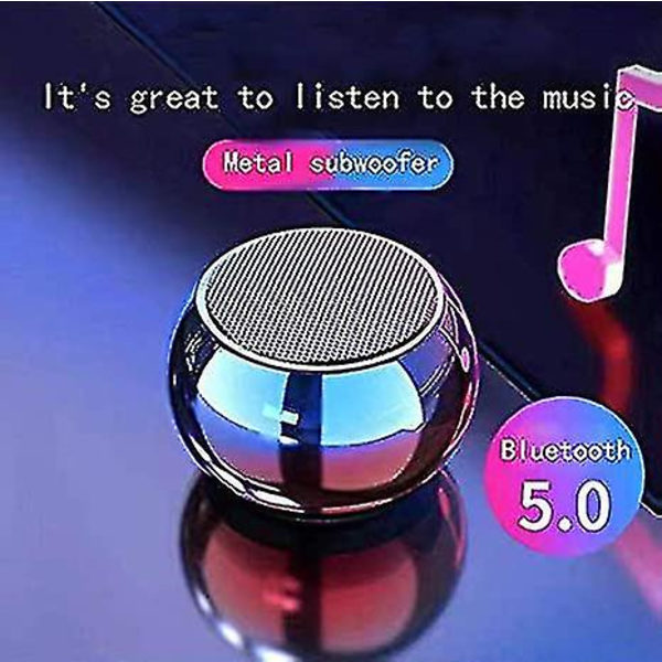 Pieni Bluetooth-kaiutin Kannettava Langaton Värikäs Metallikotelo - Stereoääni Mini Bluetooth-kaiutin