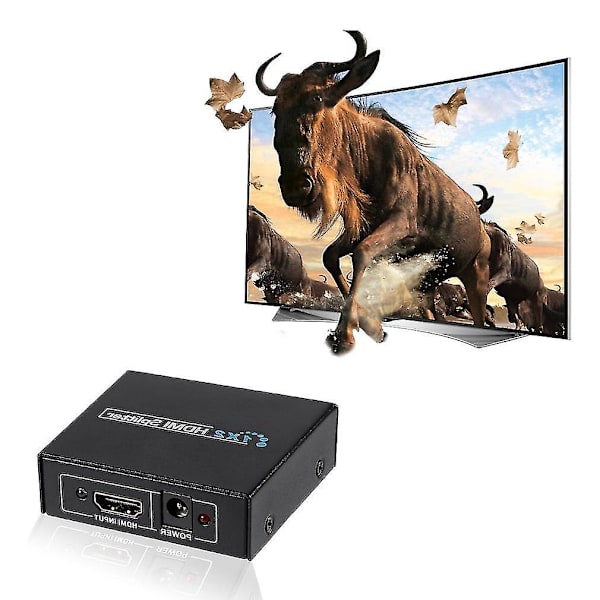 1x2 HDMI 1080p 3D splitter 1 inn 2 ut velgerboks