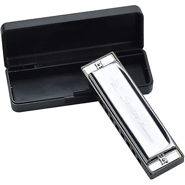 Bluesmunspel Tonart C 10 Hål 20 Toner Professionell Fosfor