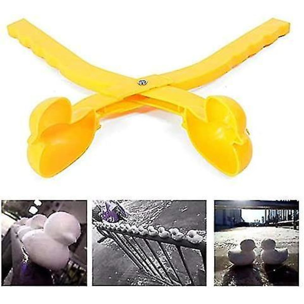Vinter Snøleker And Snøballmaker Klipp Sandballform