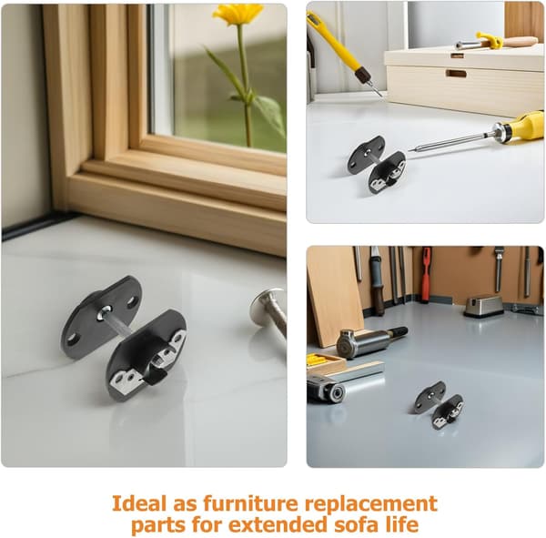 6 sett møbelkoblingspinner Stil Sofakoblingsbrakettklemmer for sofa og modulære sittearrangementer