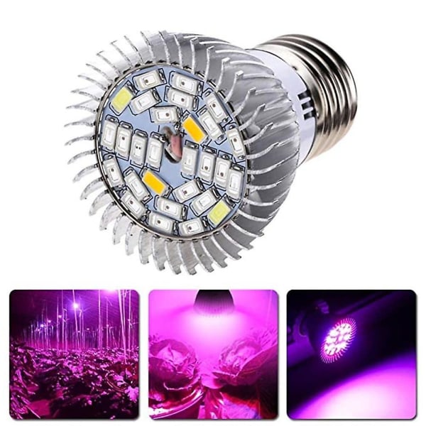 10 st LED-växtlampor Fullspektrum E27 Inomhus Hydroponics