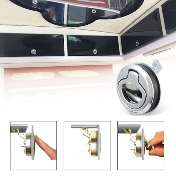 Marine Lukkehåndtak for Luker, Innebygd Flush Pull for Lukkemekanisme