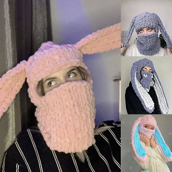 Kaninøre Balaclava Halloween Balaclava Lang Kaninøre Hatt Beanie Hatt