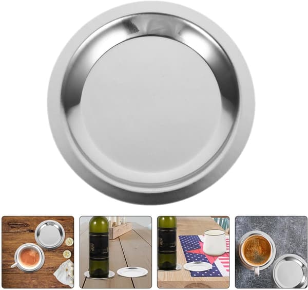 8 stk. vinkopholder i rustfrit stål, skridsikkert design og multifunktionel brug, robust flaskemåtte