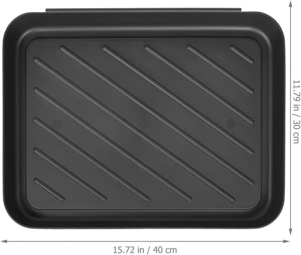 2 stk. støvelmattebrett skobrett 10 * 30 * 3,5 cm plast solid enkel