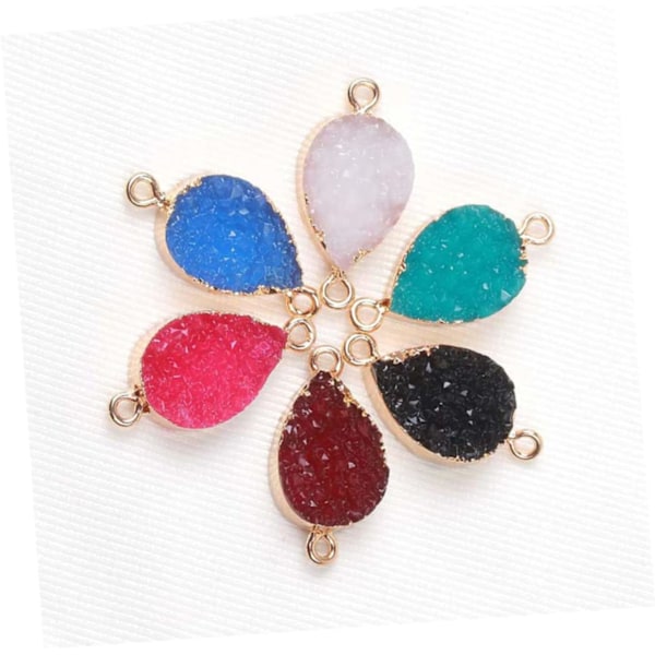 DIY Riipus Jalokivihelmet Luonnon Druzy Agaatti Riipus Pisara Kaulakoru