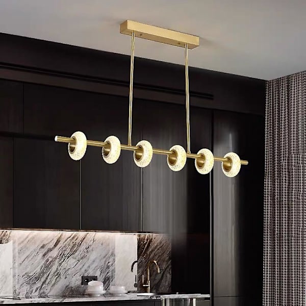 97cm Premium Pendellampe Krystal Guld Ring Ø-lampe Luksus
