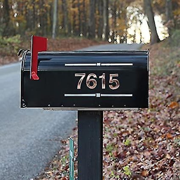 10stk Postboksnummer 0-9 Selvklebende adresseklistremerker 3D