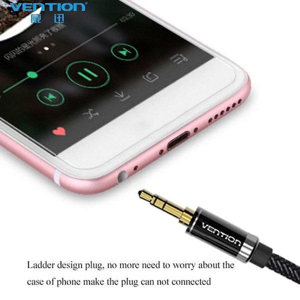 Vention 3,5 mm Audio Aux-kabel Nylon bilhörlurar